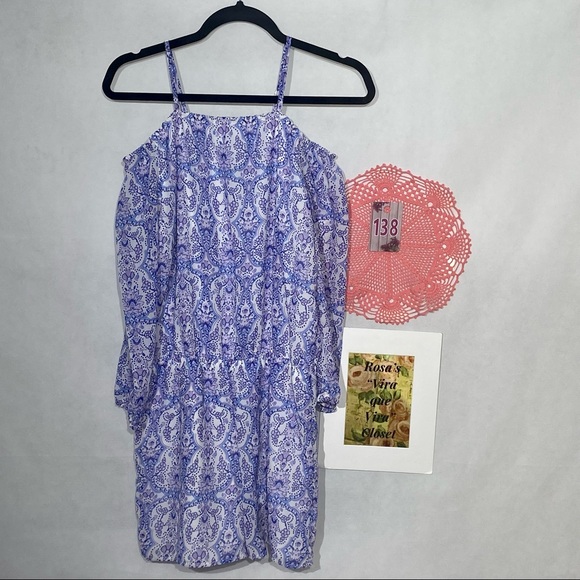 The Children's PLACE purple/Blue Cold Shoulder Romper XXL NW/OT - Picture 2 of 10